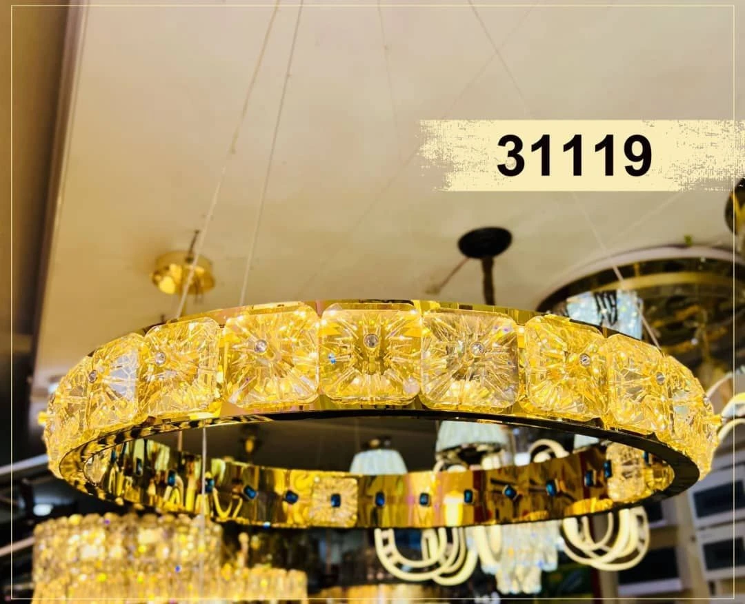 نجف علاقي كرستال LED 31119 | متجر ياعوين لمواد البناء والديكور التجارة ...